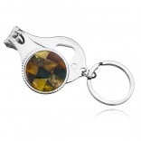 Keychain - pliers and opener 3 in 1 with amber - Free Engraving!