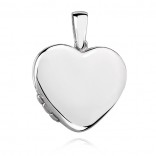 Silver pendant HEART PUZDERKO - smooth - possibility of engraving