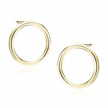 Gold-plated silver earrings CIRCLES