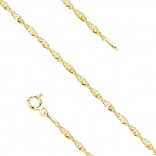 A gold-plated silver chain, decorative Singapore