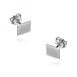 Silver SQUARE earrings