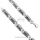 Oxidized silver bracelet - timeless elegance