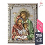 Silver picture Icon of the Holy Family
