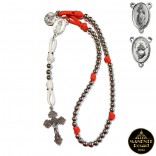 Rosary - Chaplet of Divine Mercy - handmade in Rome and the process of creation is accompanied by prayer and concentration