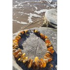 Biżuteria z natury - Korale z naturalnym bałtyckim bursztynem - UNIKATY