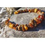 Natural Baltic amber - original beads with large amber UNIQUES