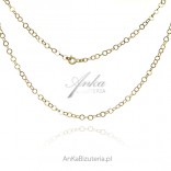 Silver ROLO round gold-plated chain 50 cm, 55 cm, 60 cm, 65 cm, 70 cm