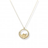 Gold-plated silver necklace MIRACLES ON THE WAVE