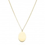 Gold-plated silver necklace - STRENGTH IN SIMPLICITY