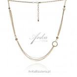 Gold-plated silver necklace - beautiful Italian jewelry - SEMPER SEMPER
