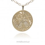 Silver-gilded pendant TREE OF LIFE