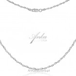Silver necklace - a combination of a string chain and balls