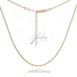Gold-plated silver ROPE chain - Italian chain 40 cm and 45 cm