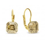 Gold-plated silver earrings EMPIRE Cristals in GOLDEN SHADOW color