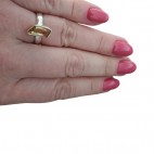 Unikat - pierścionek srebrny z pięknym cytrynem
