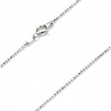 Silver chain diamond beads