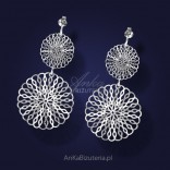 Silver earrings - "Light breeze of spring"
