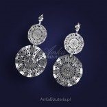 Silver openwork earrings - "light breeze of summer time"