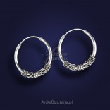 Silver earrings - "Circle of Orient".