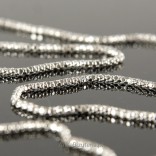 Chain of silver-shimmering balls 45cm 50cm