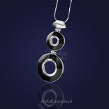 Silver pendant with onyx "Classics and originality"