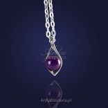 Silver jewellery. Fantastic silver pendant with amethyst.