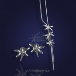 Beautiful, subtle silver jewelry. For a mature and young woman.