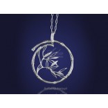 Inspired by nature, a silver pendant - "a breath of autumn wind"