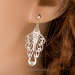 Subtle, openwork set, silver earrings and pendant - LOW PRICE!