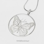 Motylek - srebrny wisiorek dla młodej dziewczyny -w atrakcyjnej cenie