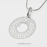 Silver pendant - "Iris - Greek goddess" - with a Greek motif