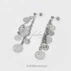Kolczyki srebrne - biżuteria włoska - "Grosz do grosza"