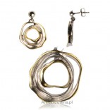 An unusual silver set - artistic jewelry.