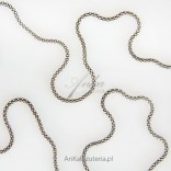 Oxidized silver chain - great for hangers made of marcasites - 45 cm