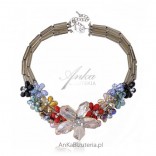 Olivia - a necklace from the new Lewanowicz collection - hand made with Swarovski stones