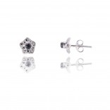Jewelry Delicate silver marcia earrings and onyx earrings studs