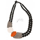 Wooden beads with a fashionable colorful accent - spring / summer collection 2013 Dansk Smykkekunst
