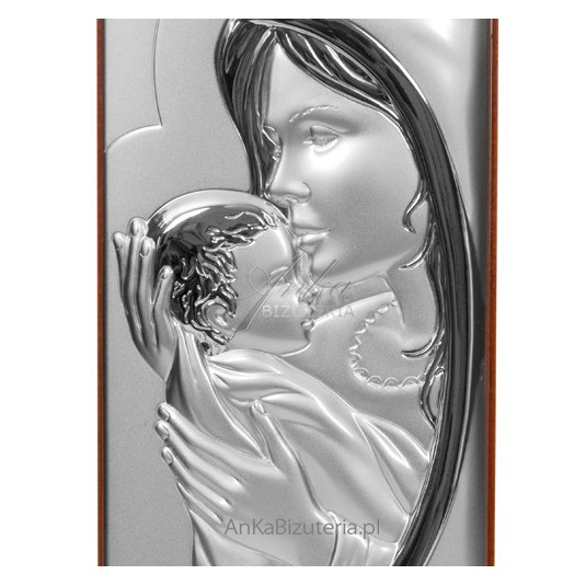 Maryja matka - całująca w czółko maleńkiego Jezusa  15*5,4 GRAWER