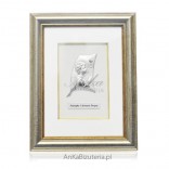 Souvenir of First Holy Communion Silver picture in a frame for a boy