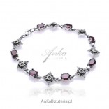Jewelery Silver bracelet, pomegranate and marvelous sensual femininity
