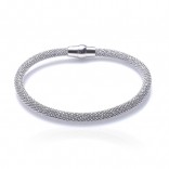 Silver rhodium bracelet. Italian jewelry. Beautiful