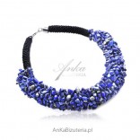 Necklace with natural stones Lapis Lazuli