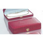 Eleganckie pudełko na biżuterię Skóra ekologiczna czerwona Naszyjnik